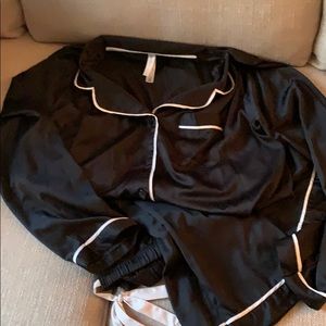 Satin like  PJ worn 1 time